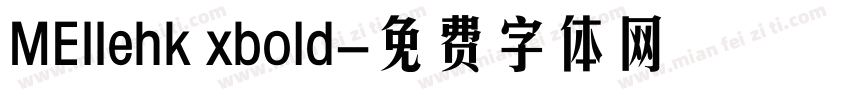 MEIIehk xbold字体转换